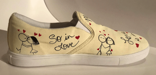 Hand-painted shoes